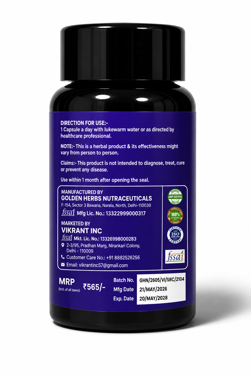Shubh Ratri Deep Sleep Capsule – 30 Caps | Natural & Non-Habit Forming
