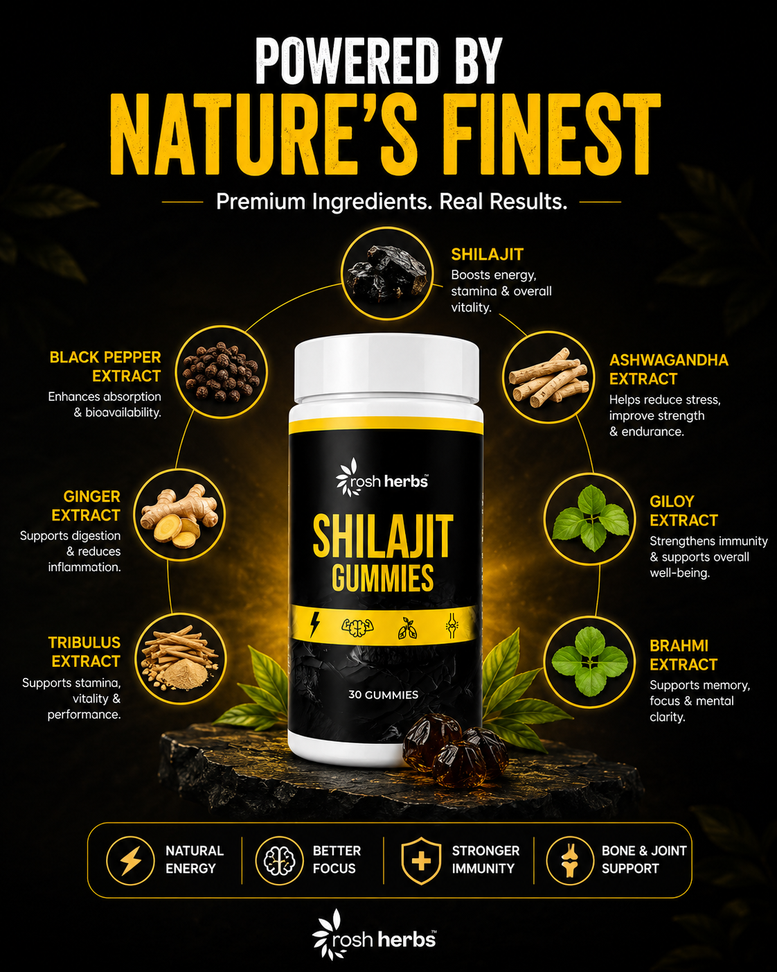 Shilajit Gummies – Nature's Strongest Secret for Energy, Stamina & Vitality